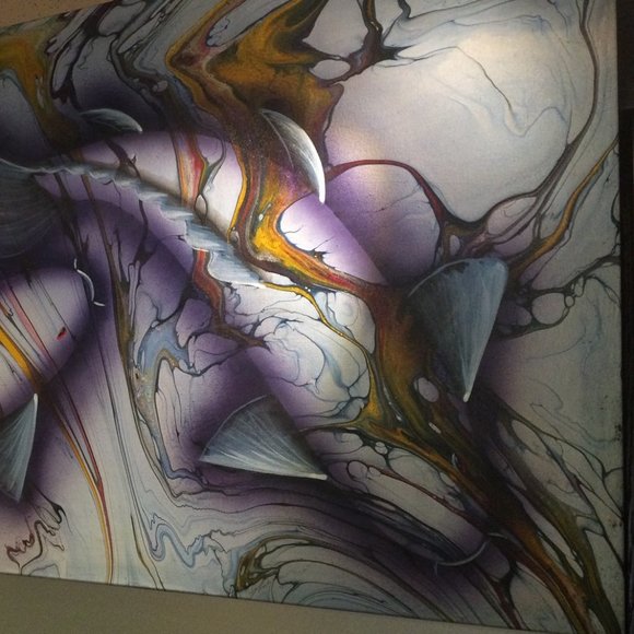 Koi oil Painting - Picture 2 of 4